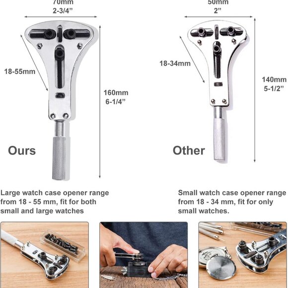 Watch Repair Kit Watch Tool Kit with Watch Link Pin Remover Tools - Picture 3 of 7